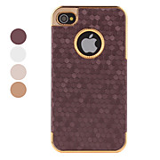  Hexagon Grid Style Case for iPhone 4 and 4S (Assorted Colors)