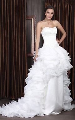 VIDA - Kleid für die Braut aus Organza und Satin