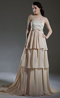 MAKENZIE - Kleid für die Braut aus Chiffon und Satin