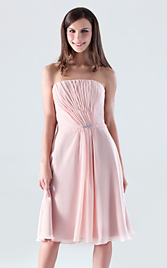 HOLLIS - Robe de Demoiselle d'Honneur et de Cocktail Mousseline