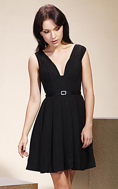 IVANA - Kleid für Hochzeitsfeier und Cocktailparty aus Chiffon und Satin