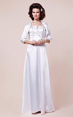 TABITHA - Vestido de Damas em Cetim com Xale