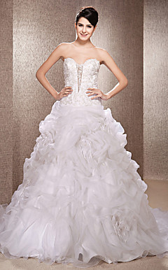 LANA - Abito da Sposa in Organza e Pizzo