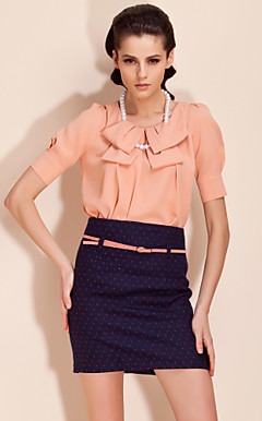 ts parelsnoer bow-tie blouse overhemd