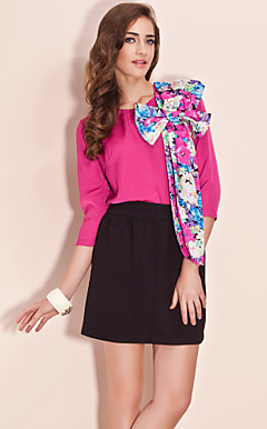 ts bedrukt 3/4 mouw blouse shirt (meer kleuren)