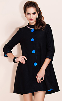 TS Vintage Style A Line Woolen Coat