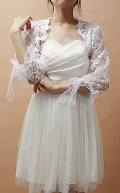 Gorgeous 3/4-Length Sleeve Lace Special Occasion Jacket/Wedding Wrap(More Colors)