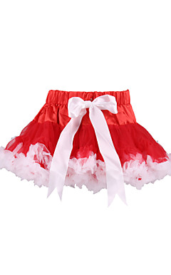 Two-tone Pettidress katoen / tule bloemenmeisje jurk