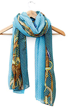 Nice Voile With Print Special Occasion Scarf/Shawl (More Colors)