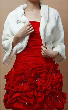 Nice Faux Fur Party/Wedding Jacket/Wrap