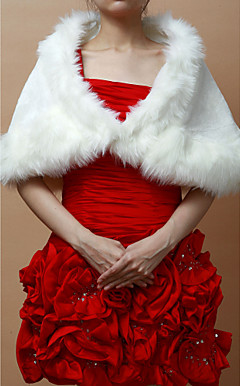 Nice Faux Fur Party/Wedding Shawl