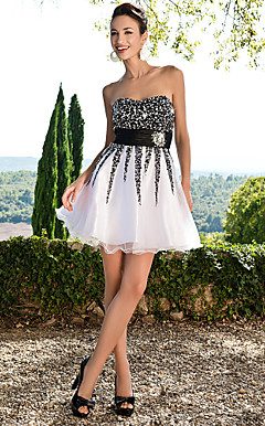JAZLYN - Vestido de Festa em Organza e Cetim