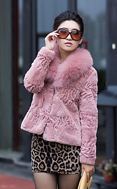 Gorgeous Long Sleeve Party/Evening Rabbit Fur Fox Fur Collar Jacket (More Colors)