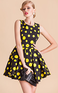 ts vintage rockabilly meisje polka dot bal jurk