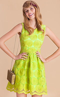 TS Heavy Embroidery Sunflower Sleeveless Dress