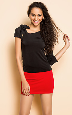TS One Shoulder Bow Blouse