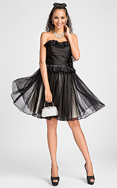 a-line Liebsten bodenlangen Chiffon Cocktailkleid