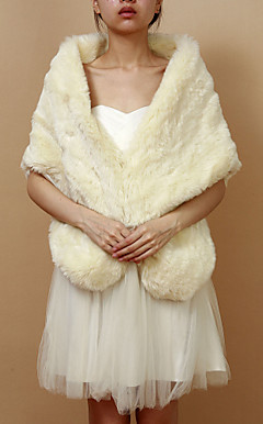 Niza Faux Fur noche / mantón Casual (más colores)