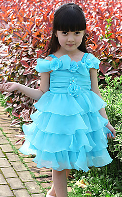 Sweet Off-the-shoulder Tulle Wedding/Evening Flower Girl Dress