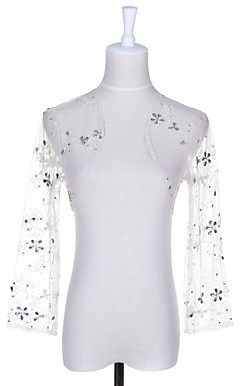 Lange mouwen tule Avond / Casual Wrap / Jacket