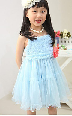 Dejlige spaghetti-stropper Tulle / chiffon bryllup / Evening Flower Girl Dress