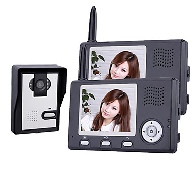  3.5 인치 문 전화 모니터 (1camera이 모니터)와 무선 야간 비전 카메라
