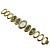  Ladies Golden Watch with Double Color Ribbons (WEIQIN-039) (Start From 5 Units)
