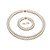  14k 6.5 - 7mm AA White Freshwater Pearl Three-Piece Jewelry Set