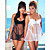  Cherrry Sparkles Sheer Baby Doll and Panties (LRB2047-PC)