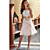  A-line Strapless Knee-length Bridesmaid Dress  HSX023 (Start From 3 Units) Free Shipping