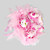  boda nupcial ramo de flores de color rosa suave oso de felpa (typj023)