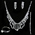  brillant mariage bijoux 4 pièces (typj012) (à partir de 10 unités) Livraison gratuite