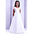  A-ligne de scoop-parole longueur satin Cortège Fille Robe (hsx646) (à partir de 3 unités) Livraison