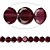  Bead, 16" garnet (dyed), 5mm faceted coin (BEGB1612)