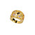  Plaqué or 18k étoilé cz-cz ring ring 90104-24 (szy1355)