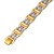  bracelet deux tons fashion-cz bracelet 90320-21 (szy1662)