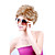  Capless Short Synthetic Light Blonde Curly Hair Wig