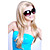  Lace Front Extra Long Synthetic Light Blonde Straight Hair Wig