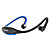  2GB fresco deporte auriculares de diseño reproductor de mp3 azul (shb743)