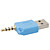  Mini USB Data and Charging Adapter for Shuffle-2 (Blue)
