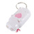  lindo vaca 2 llavero linterna LED (pilas incluidas)