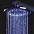  8 de bronce pulgadas cabezal de ducha con luz LED que cambia de color
