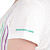  lettere ricamo breve stampate senza maniche scollo tondo strisce donne t-shirt (8502bc009-0736)