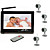  Wireless Baby Monitor eingestellt (2,4 GHz 7-Zoll-Viewer + 4 Wireless-Nacht-Vision-Kameras) (SFA-010234)