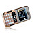  E83 quad band dual cartão java bluetooth tv lanterna de telefone celular mental capa preta (cartão de 2GB TF e estojo de couro) (sz00510316)