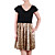  Leopard manches courtes en tissu chandails épissage robes / robes de femmes (1801bd025-0736)