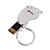  de acero inoxidable única llave USB 2.0 flash de unidad (16gb)
