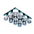  Crystal Glass 9-light Ceiling Light(0863-4530)