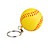  Ball Style Keychain with Soft Plastic Material-Red