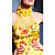  A-line High Neck Knee-length Sleeveless Satin/ Organza Quick Delivery Dress (OFGH499)